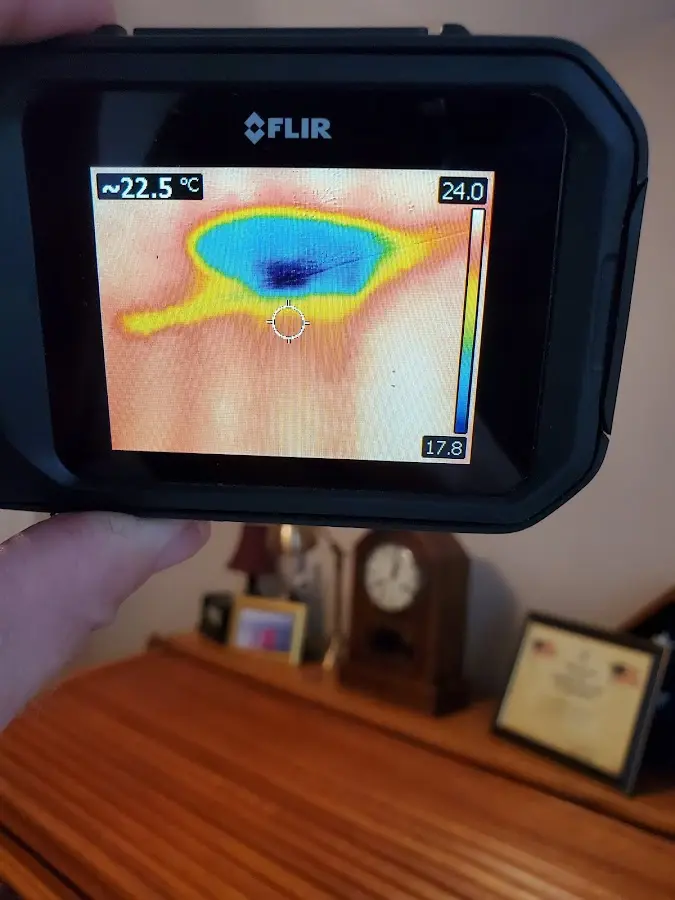 Thermal imaging inspection for water damage in London Grove